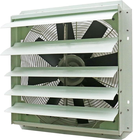 iLiving 18-Inch Corrosion Resistance Shutter Exhaust Fan, Single Speed