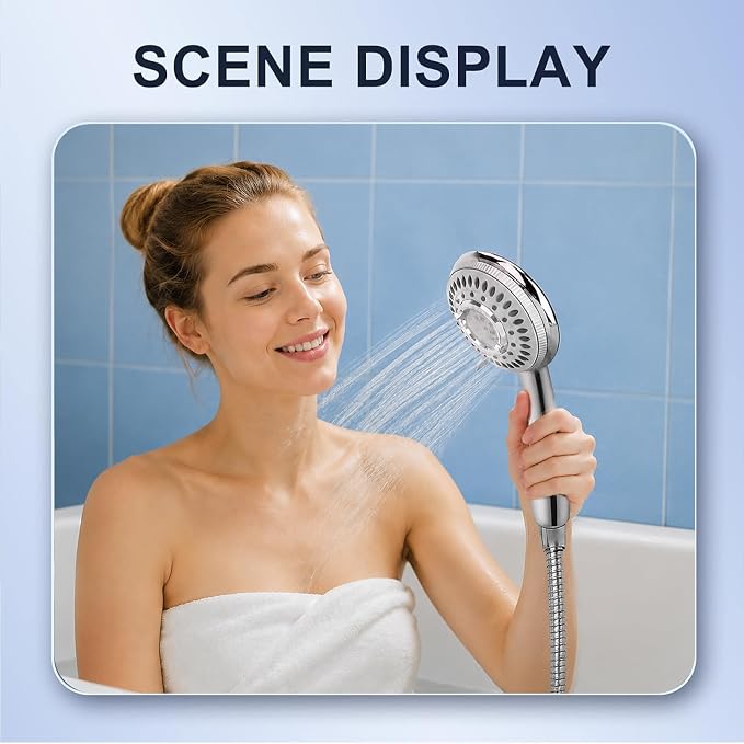 Shower Head Sink - Faucet Bathtub, Hose Sprayer Attachment with 9 Adapters | 79" Hose for Hair Washing, Pet Dog Rinse & Baby Bath, ON/OFF Extension for Tub Faucet, Utility Sink, Laundryroom, Garden