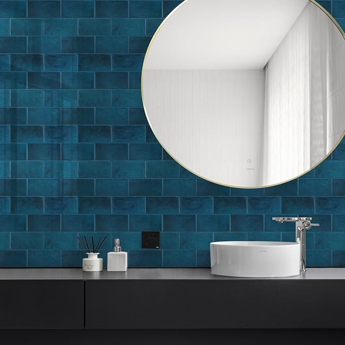 STICKGOO 10-Sheet Subway Tile Peel and Stick Backsplash, Self Adhesive Vinyl Wall Tiles, Stick on Backsplash for Kitchen and Bathroom(Thicker Design)
