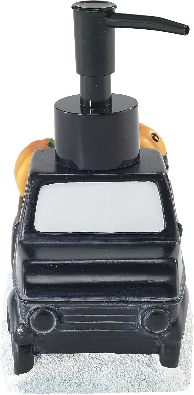 Avanti Linens - Soap Dispenser/Lotion Pump, Guest Bathroom Essentials, Spooky Truck Design Home Decor (Halloween Collection)