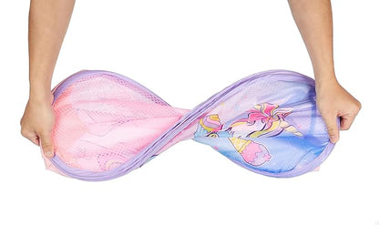 Idea Nuova JoJo Siwa Bow Unicorn Believe in Your Dreams Pop Up Hamper with Durable Carry Handles, 21'' H x 13.5'' W X 13.5'' L