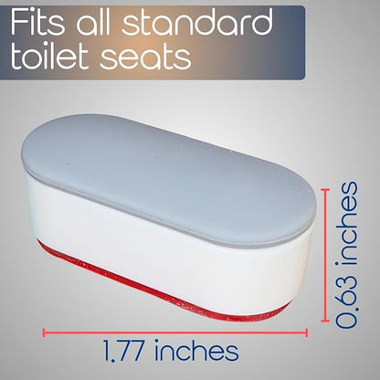 Toilet Seat Bumpers for Use with Bidet with Extra Strong Adhesive, 5pk | Stops Sliding & Wobbling, Distributes Weight Evenly to Prevent Damage to Seat or Bowl, Mutes Seat Slamming