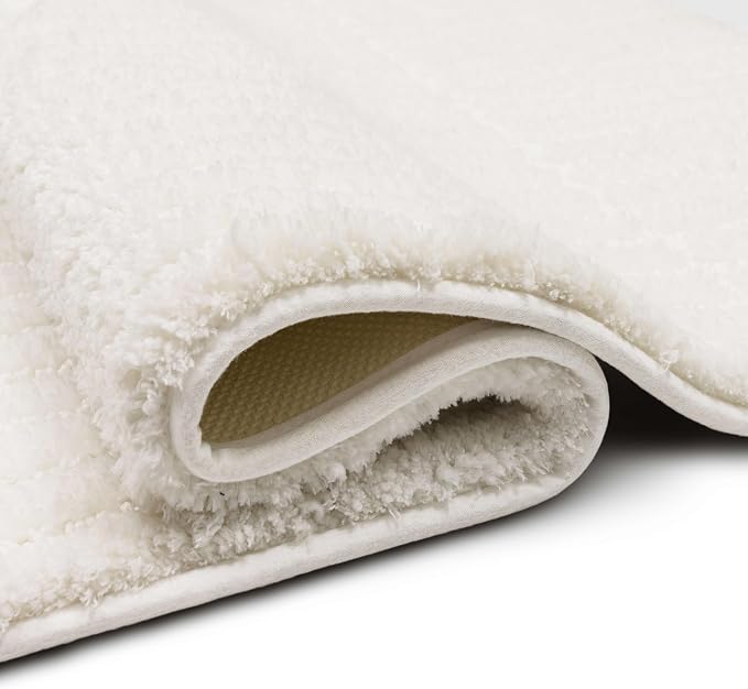 Mohawk Home Sanctuary Casual Solid White 2' X 3' 4" Bath Mat Perfect for Bathroom