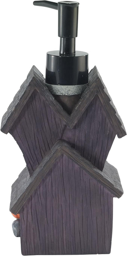 Avanti Linens - Soap Dispener/Lotion Pump, Guest Bathroom Essentials, Spooky House Inspired Bath Decor (Halloween Collection)