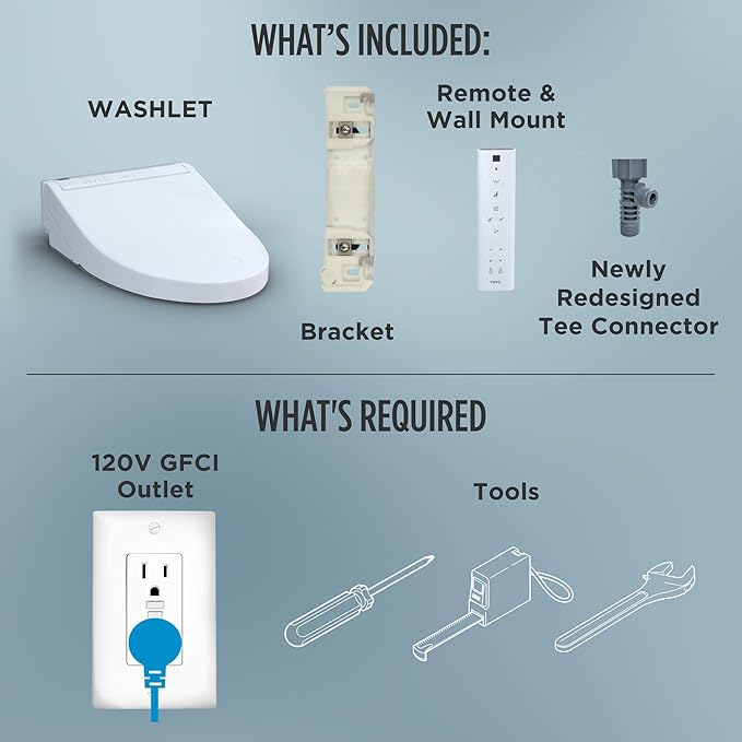 TOTO® WASHLET® C5 Electronic Bidet Toilet Seat with PREMIST and EWATER+ Wand Cleaning, Elongated, Cotton White - SW3084#01