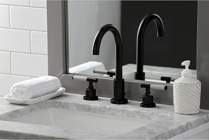 Fauceture FSC8925CKL Kaiser Widespread Bathroom Faucet with Pop-Up Drain, Oil Rubbed Bronze