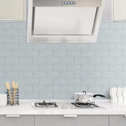 AULIGET 100-Piece Stainless Steel Subway Tile Peel and Stick Backsplash, 3" x 6" Metal Stick on Wall Tiles for Backsplash Kitchen, Bathroom, Laundry Room, Camper, Fireplace