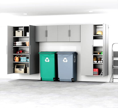 Prepac's HangUps Upper Storage Cabinet - Elegant and Spacious Wall Cabinets to Maximize Your Storage, 36" Size, Classic Light Gray Finish