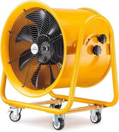 iLiving Utility High Velocity Blower, Fume Extractor, Portable Exhaust and Ventilator Fan (Utility 20")
