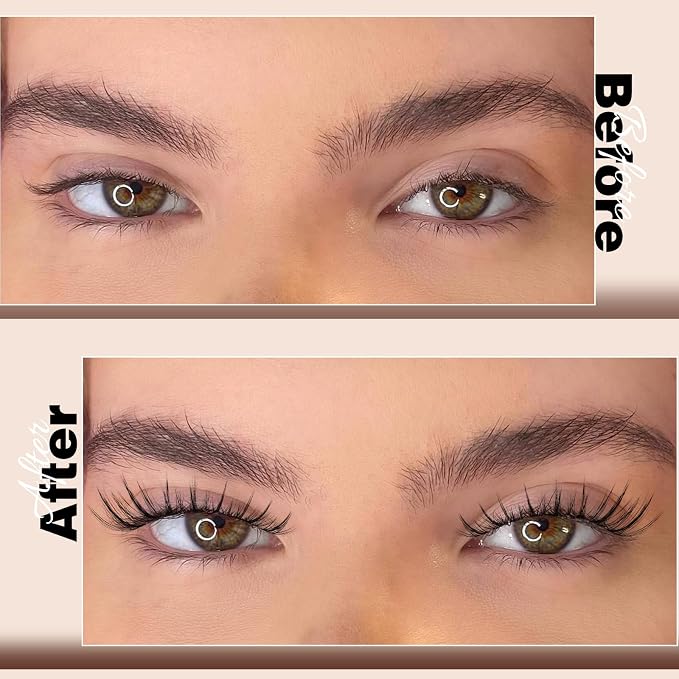 JMS&JMS Double Spikes Lash Clusters, Anime Eye Lashes with Invisible Band | C Curl 8-18MIX False Eyelashes Natural Wispy Eyelash Clusters DIY Manga Lashes at Home