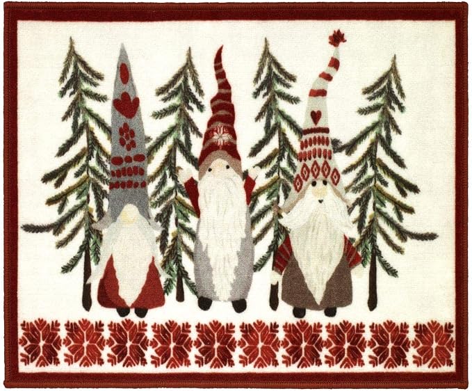 Avanti Linens - Christmas Bathroom Rug 20x30, Soft & Absorbent Cotton | Christmas Design, Soft & Absorbent, Non-Slip Backing, Machine Washable, Holiday Bathroom Décor