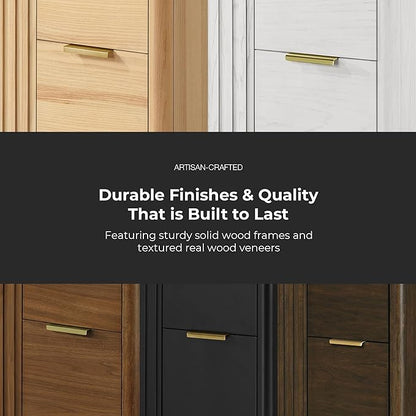 OVE Decors Indy 36 in. Undermount Single Sink Bathroom Vanity with White Engineered Marble Top, Dark Walnut