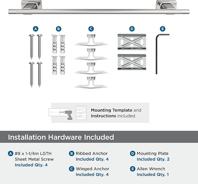 Amerock Bronx Chrome 18 inch (457mm) Towel Bar, BH2661426