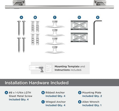 Amerock Bronx Chrome 18 inch (457mm) Towel Bar, BH2661426