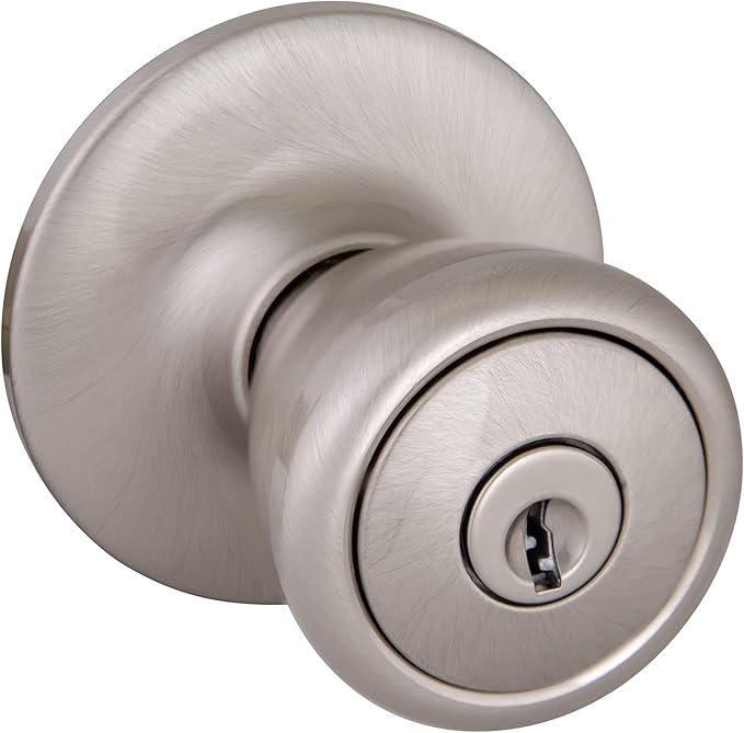 Design House 781922 Tulip Keyed Entry Door Knob Satin Nickel