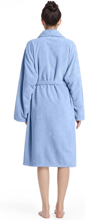 Plush Bath Robes For Women After Shower,Soft Long Towel Robe,Quick Dry&Warm Womens Bathrobe