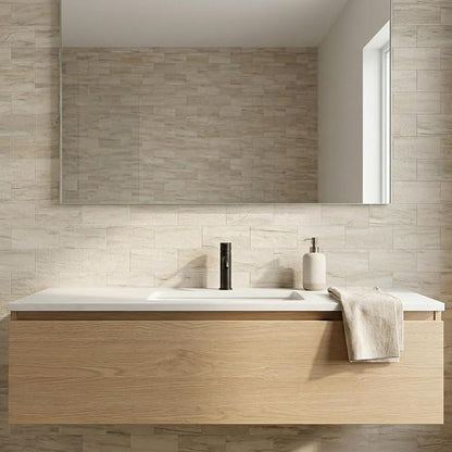 Yipscazo Peel and Stick backsplash 3 x 6 Inches 3D PVC Composite Wall Tile Stick on Backsplash Tile for Kitchen Bathroom, Laundry Room, Fireplace(Yellow Rocks, 2 Pieces)