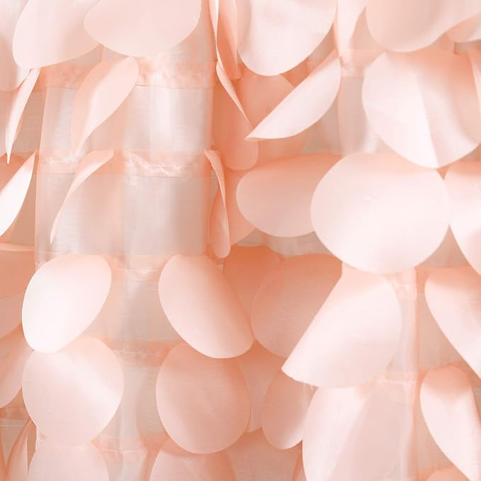 Lush Decor Lush Décor, 14” x 70”, Blush Gigi Valance Textured Window Kitchen Curtain (Single), 16T004609