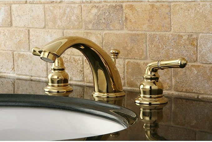 Kingston Brass KB961 Magellan Widespread Bathroom Faucet with Retail Pop-Up, Polished Chrome