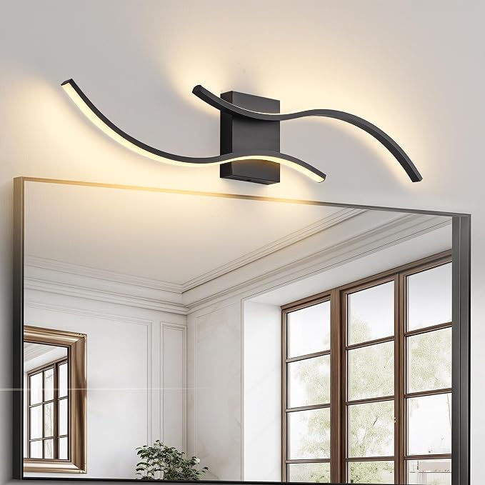 KARTOOSH Hardwired LED Vanity Lights for Bathroom | 1 Pack 31.5 Inch, 3CCT Dimmable, Waterproof, Rustproof, Bathroom Light Fixtures Over Mirror