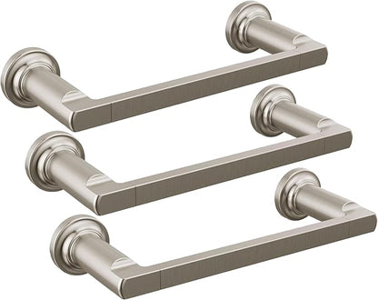 DELTA FAUCET 78908-SS Tetra 8 in. Hand Towel Bar Bath Hardware Accessory in Stainless Steel (Pack of 3)