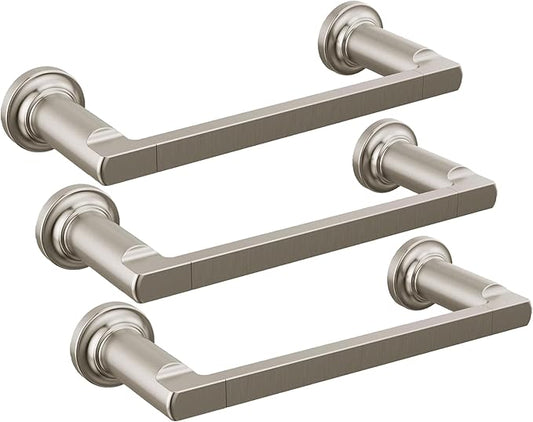 DELTA FAUCET 78908-SS Tetra 8 in. Hand Towel Bar Bath Hardware Accessory in Stainless Steel (Pack of 3)