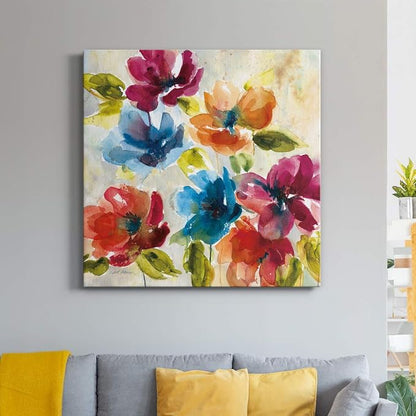 Renditions Gallery Color My World Wall Art, Premium Gallery Wrapped Canvas Decor, Ready to Hang, 32 in H x 32 in W, Made in America Print