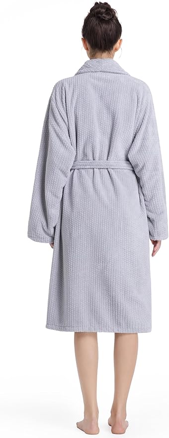 Plush Bath Robes For Women After Shower,Soft Long Towel Robe,Quick Dry&Warm Womens Bathrobe