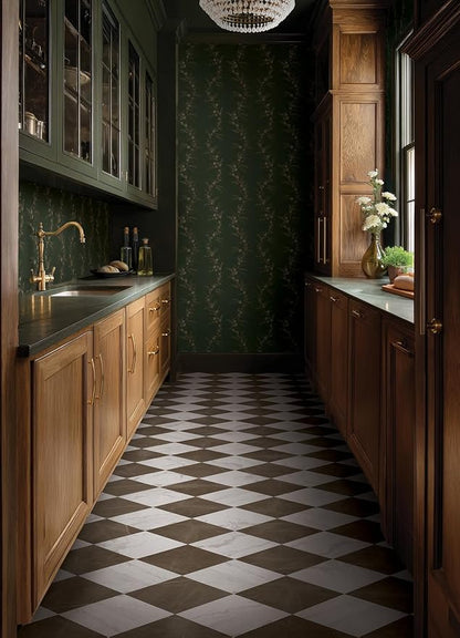 FloorPops x Chris Loves Julia Bonneville Bronze Peel and Stick Floor Tiles, FP6524
