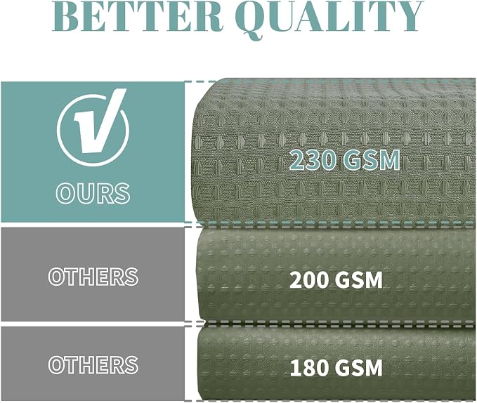 No Hook Waffle Shower Curtain with Snap-in Liner, 60x74 Inch, Sage Green | 230GSM waffle weave fabric, waterproof liner set with 2 bottom magnets, mesh window, washable, for shower stalls or bathrooms