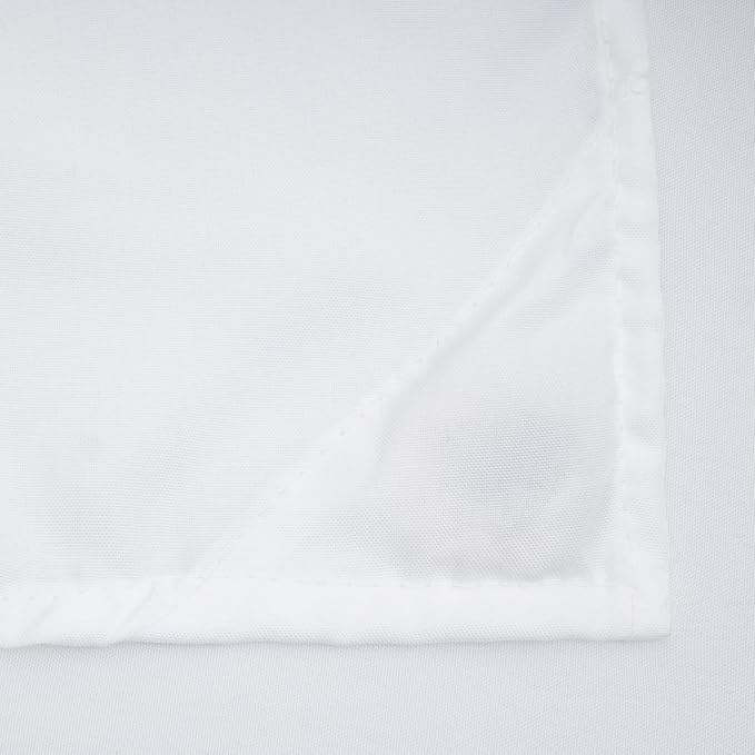 River Dream Fabric Snap-in Shower Curtain Liner Replacement: Removable to Attach, White, 70x54 | Water Repellent, for No Hook Shower Curtain, Snap On/Off & Removable Replacement Liner, 70W x 54H Standard Size