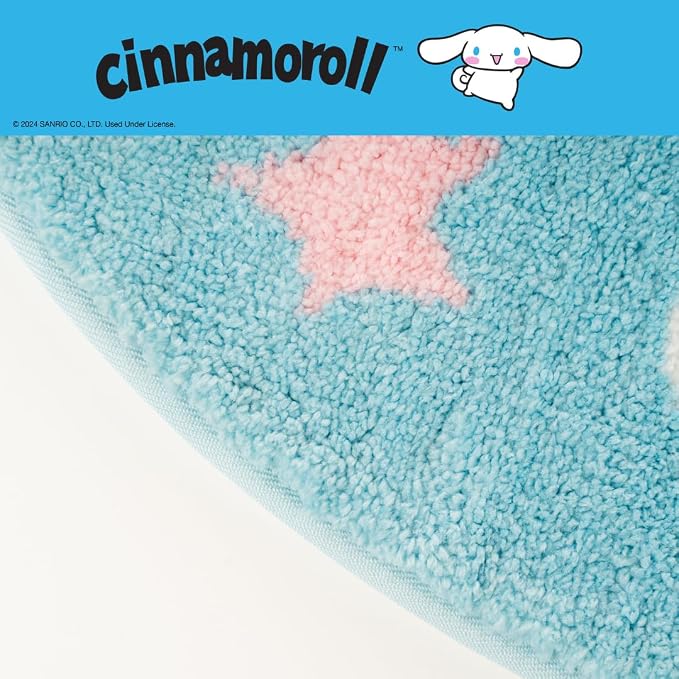 Collectibles Cinnamoroll Cotton Non Slip Plush Bathroom Mat Rug (Officially Licensed Product) by Franco