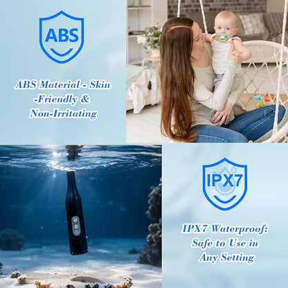 Portable Electric Travel Bidet - Collapsible Bottle 350-550ML, High Pressure Dual Spray Modes, IPX7 Waterproof, Rechargeable, for Personal Hygiene/Baby/Elderly Care