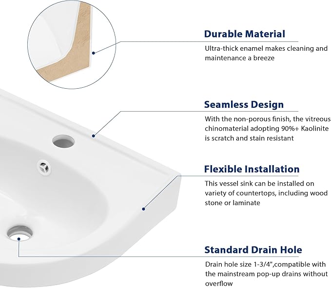 Sarlai Wall Hung Bathroom Vessel Sink with Towel Rack,16x14 Inch Wall Mounted Rectangle Ceramic Small Bathroom Sink White Mini Wash Modern Vanity Floating Basin