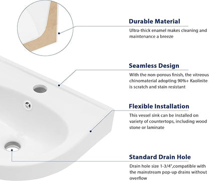 Sarlai Wall Hung Bathroom Vessel Sink with Towel Rack,16x14 Inch Wall Mounted Rectangle Ceramic Small Bathroom Sink White Mini Wash Modern Vanity Floating Basin