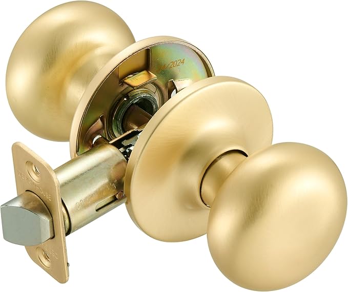 Design House 726943 Cambridge Passage Hall and Closet Door Knob Satin Gold