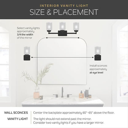 Kichler Brinley 11.5" 1-Light Wall Sconce Light, Brushed Nickel | Mason jar glass shade creates warm ambient light for bathrooms, hallways and dining rooms, 45576NI