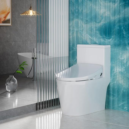 Z1 Bidet Toilet Seat, Bidet Attachment for Toilet Warm Water, Elongated Heated Toilet Seat with Quite Close, Electric Smart Air Dryer, Customizable Washing Modes for Ultimate Comfort
