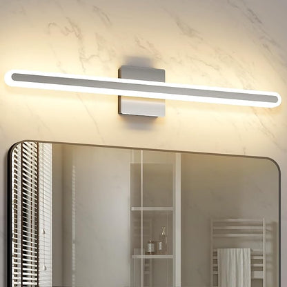 Brushed Nickel Vanity Lights for Bathroom 31.5 Inch LED Bathroom Light Bar | 24W with 5CCT Dimmable, Modern Bathroomakeup Mirror Lights