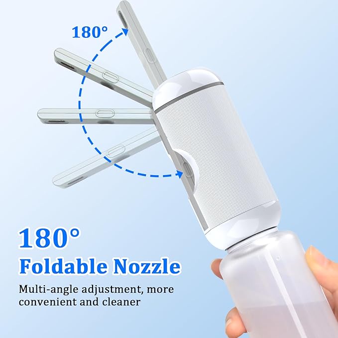 Portable Bidet for Travel,Rechargeable Travel Bidet Handheld Sprayer, Waterproof High Pressure Bidet for Personal Hygiene Cleaning, Soothing Postpartum Care,White