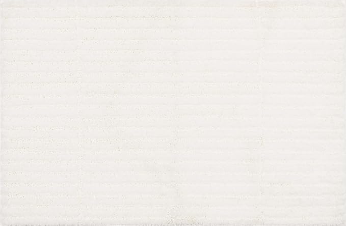 Mohawk Home Sanctuary Casual Solid White 2' X 3' 4" Bath Mat Perfect for Bathroom