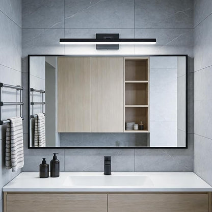 IZORRO Modern Bathroom Vanity Light 24 inch, Rotatable, 16W Dimmable Led Bathroom Light Fixture Over Mirror, Black Vanity Light Bar (5 Color Temperature)