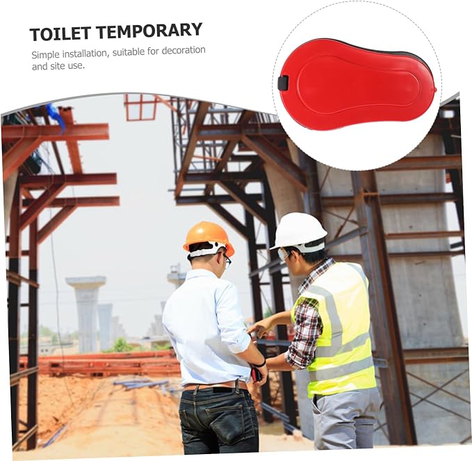 POPETPOP Portable Squatting Toilet Durable Temporary Toilet for Construction Sites Easy to Use Camping Toilet for Outdoor Needs Sturdy Design for Emergency Situations Lightweight