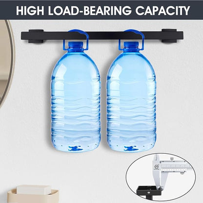 Matte Black Bathroom Hardware Set, 24 Inch Towel Bar Set for Bathroom | 2 Pack 24 Inch Bathroom Towel Bar, Modern Design, SUS304 Stainless Steel Premium Material, Wide Drying Space Towel Rack