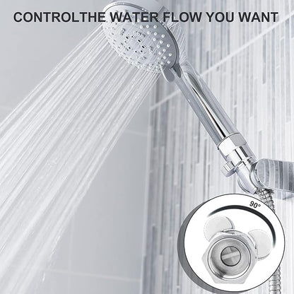 MAYYAYA Brass Shower Shut Off Valve, Flow Control, Handheld/Bidet, Black | Shut Off Valve, Flow Control, G1/2 NPT, Brass Body, Handle Lever, for Handheld Shower&Bidet Sprayer, Leak-Free, Matte Black