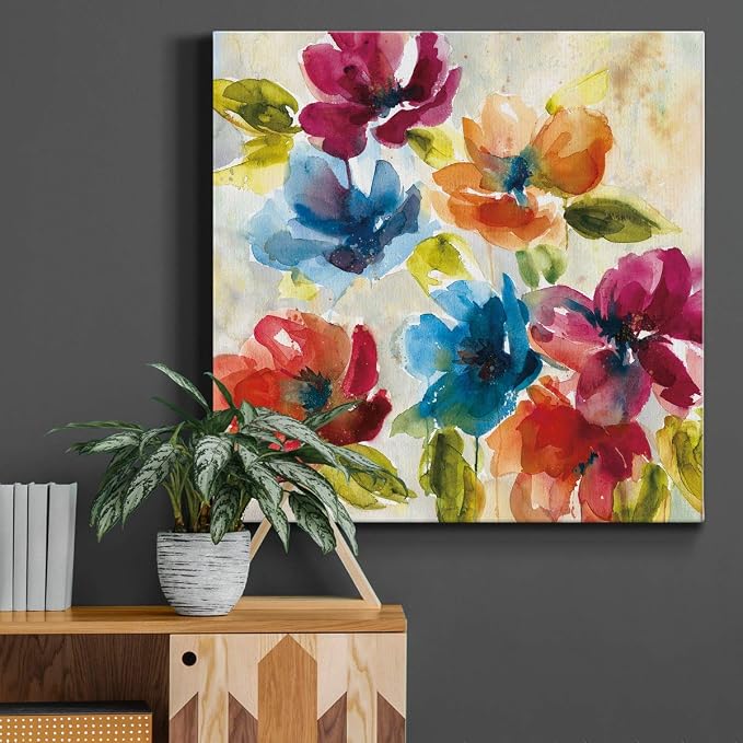 Renditions Gallery Color My World Wall Art, Premium Gallery Wrapped Canvas Decor, Ready to Hang, 40 in H x 40 in W, Made in America Print