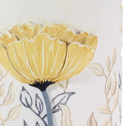 Avanti Linens - Lotion Pump, 100% Hand-Painted Resin Bathroom Accessories, Soap Dispenser, Floral Home Decor (Marielle)