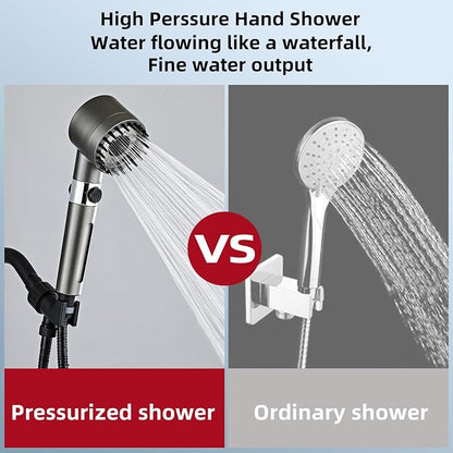 Shower Head High Pressure with Handheld High Pressure | Shower Filter Head for Hard Water Showerhead Black