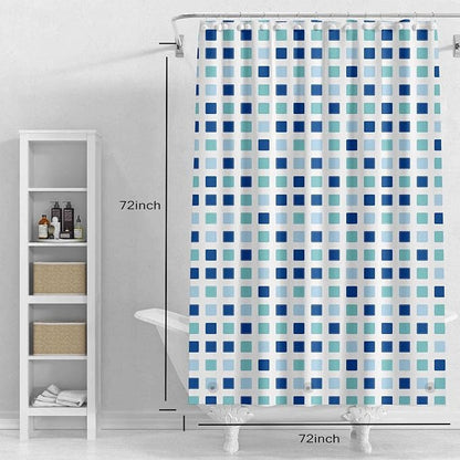 Shower Curtain Liner, 100% Waterproof Peva Shower Curtains with 3 Duty Heavy Bottom Magnets and 12 Rust Proof Grommets, 72x72 Weighted Shower Liner for Shower Stall, Bathtubs