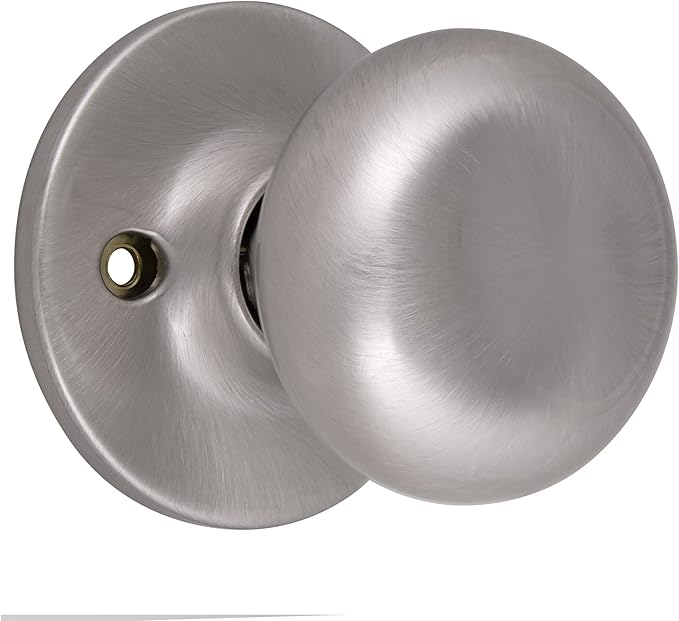Design House 753293 Cambridge Dummy Door Knob, Satin Nickel